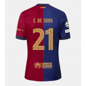 Barcelona Frenkie de Jong #21 Hjemmebanetrøje 2024-25 Kort ærmer